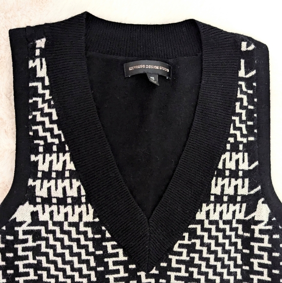 Express V-Neck Sweater Vest - Picture 3 of 4